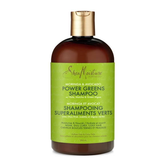 Shea Moisture Power Greens Moringa Avocado Shampoo - Picture 1 of 7